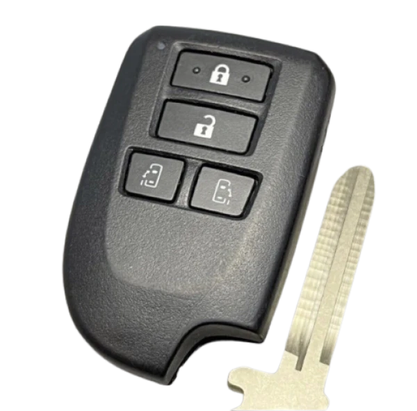 Toyota Hiace 007-AB0066 4 Button Genuine Smart key With New Uncut Blade  OEM